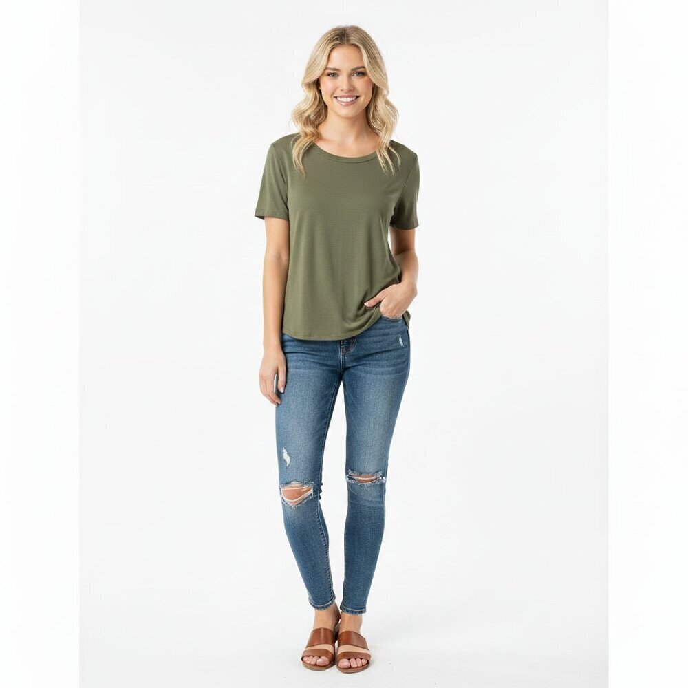 Topshop size 2/xsmall olive green top